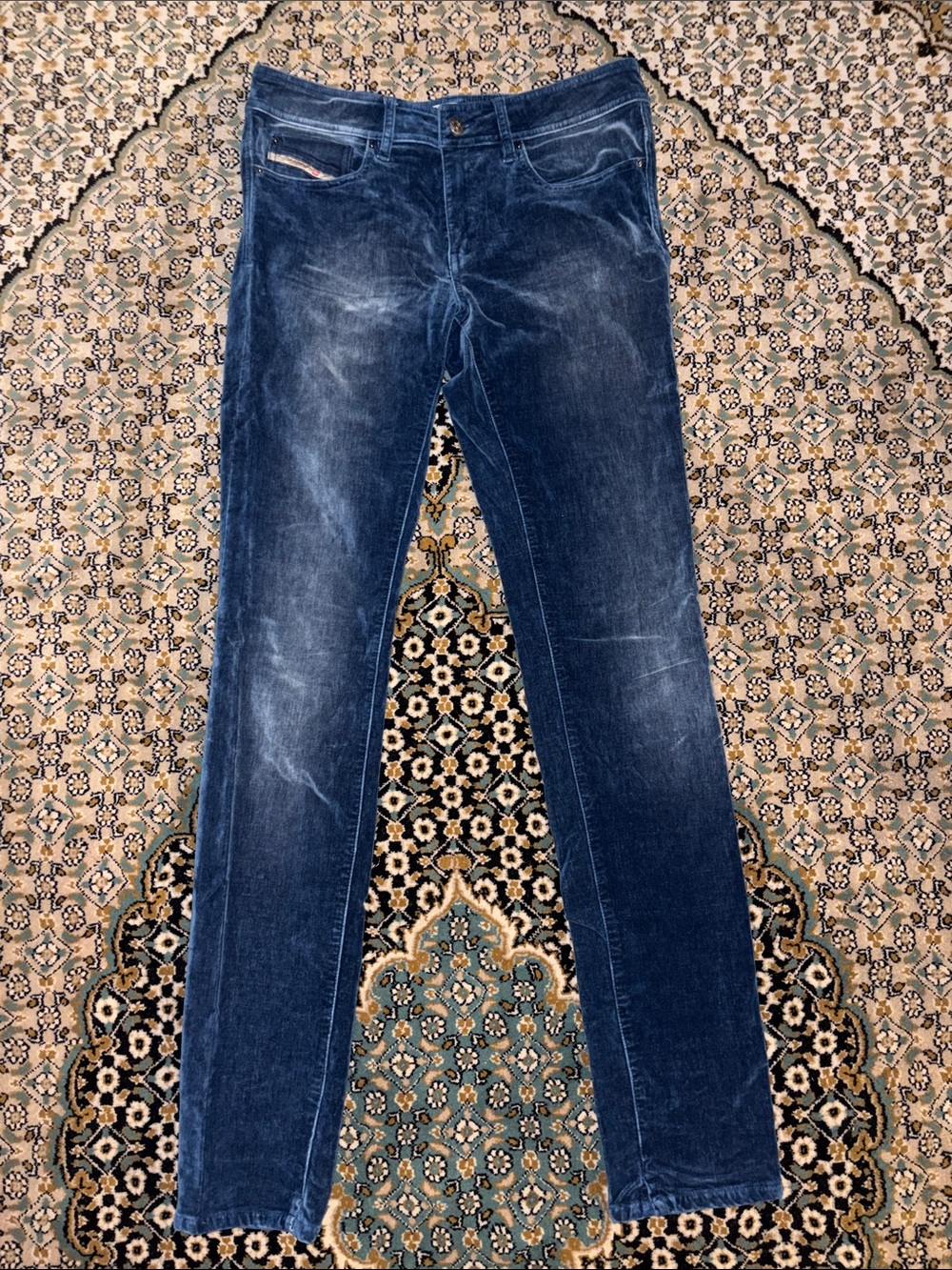 Diesel Velour Blue Slim Fit Jeans